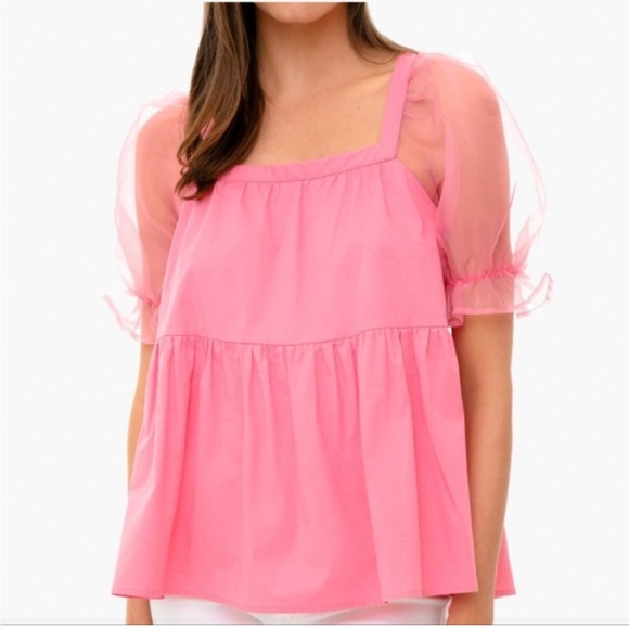 Tuckernuck Tops - Tuckernut Pomander Place Tinsley Peplum Top XS